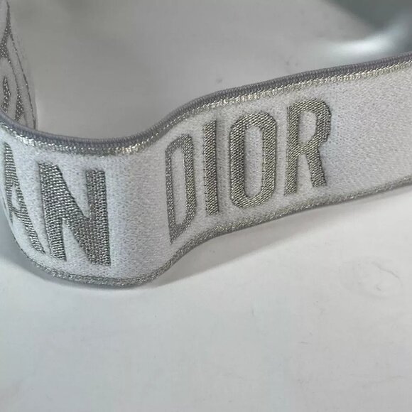 CHRISTIAN DIOR DIORCLUB logo hat visor Sun visor Plastic White main image 5